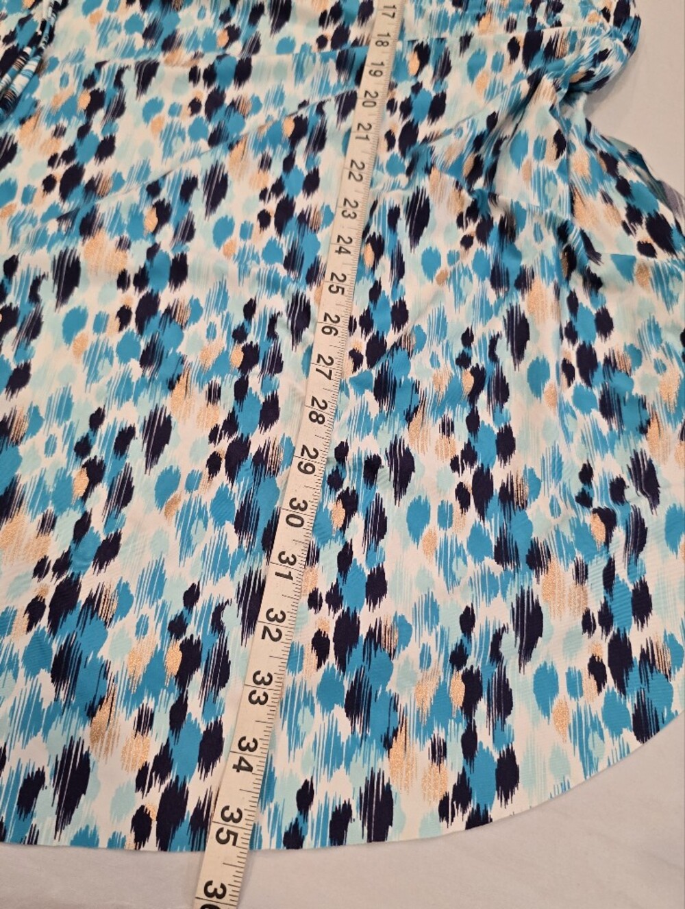 La Blanca swim coverup size 2X caftan blue gold - Picture 8 of 9